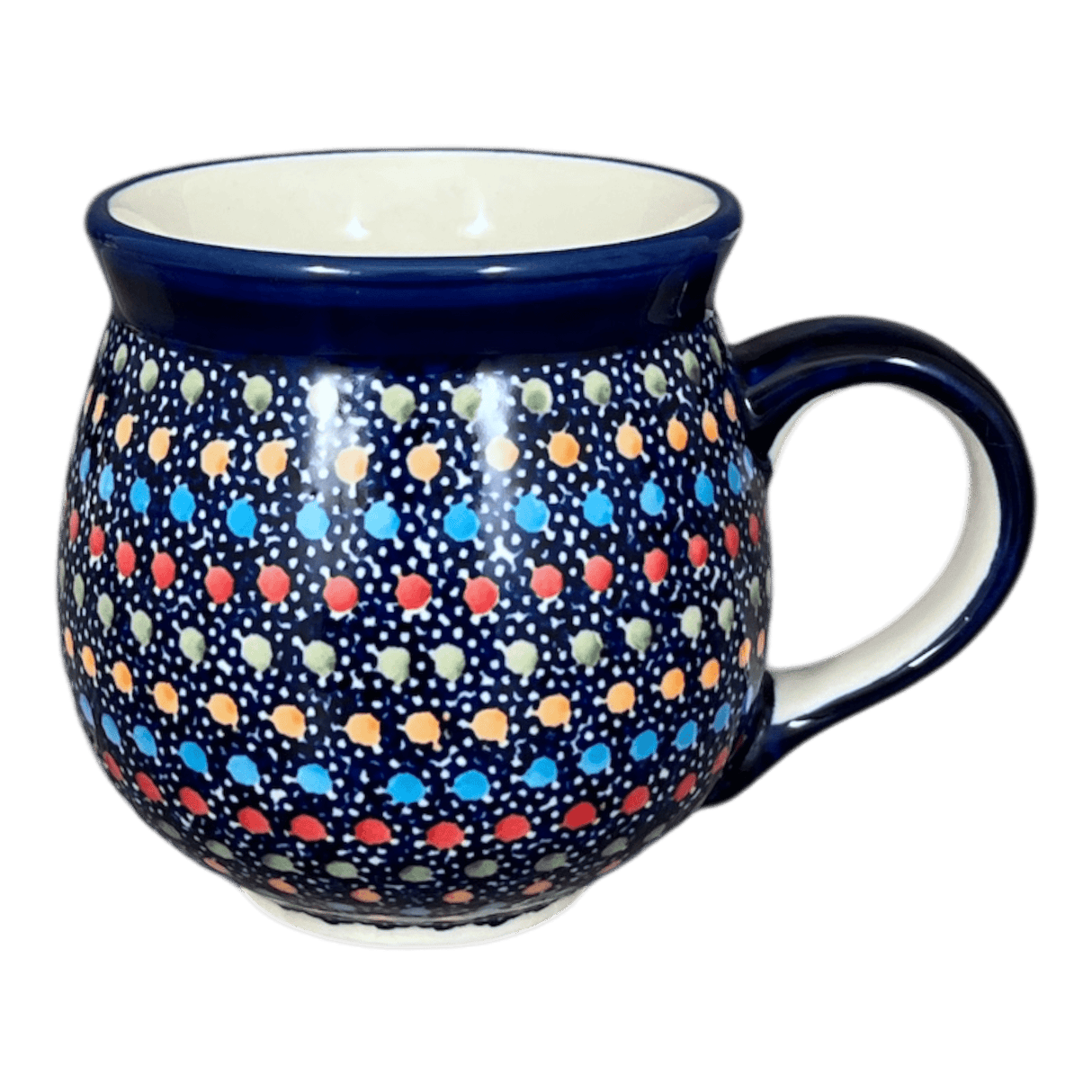 Mug, Belly Mug, 10 oz Medium in "Neon Lights" by Manufaktura | K090S-IZ20