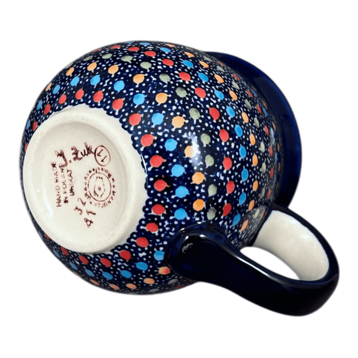 Mug, Belly Mug, 10 oz Medium in "Neon Lights" by Manufaktura | K090S-IZ20