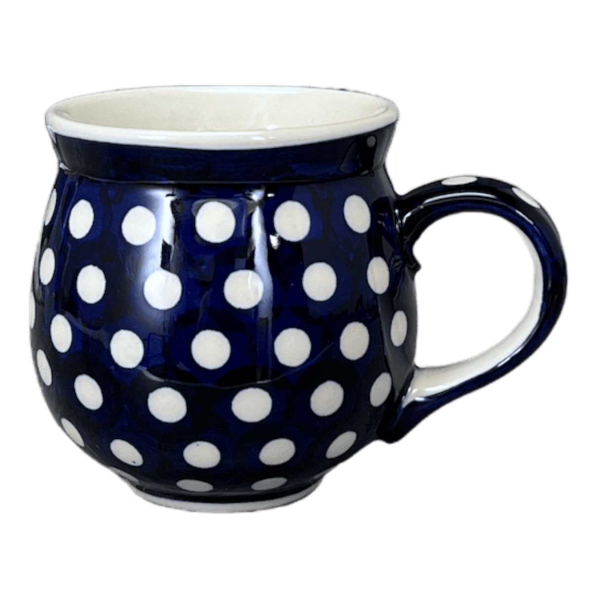 Mug, Belly Mug, 10 oz Medium in "Hello Dotty" by Manufaktura | K090T-9