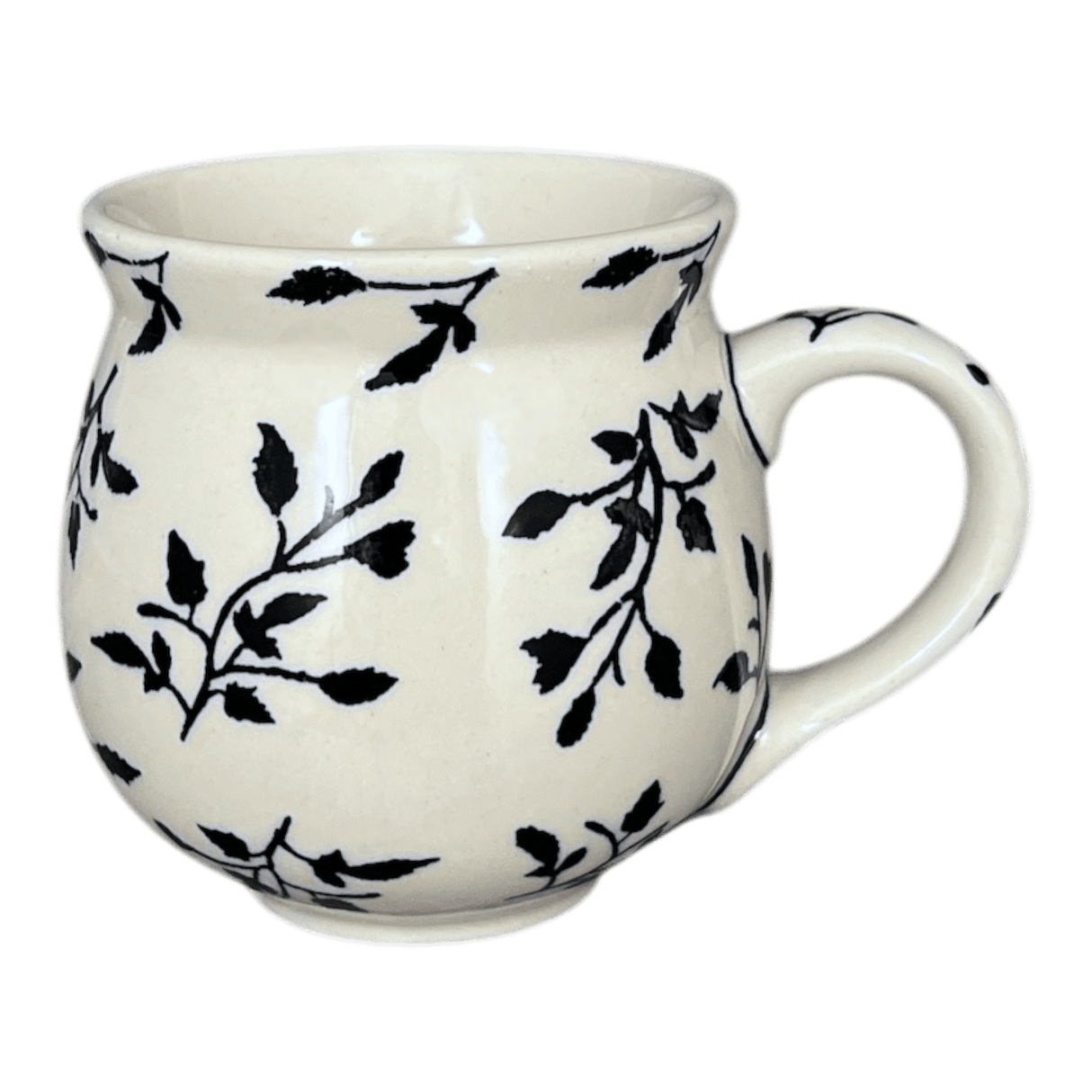 Mug, Belly Mug, 10 oz Medium in "Black Spray" by Manufaktura | K090T-LISC