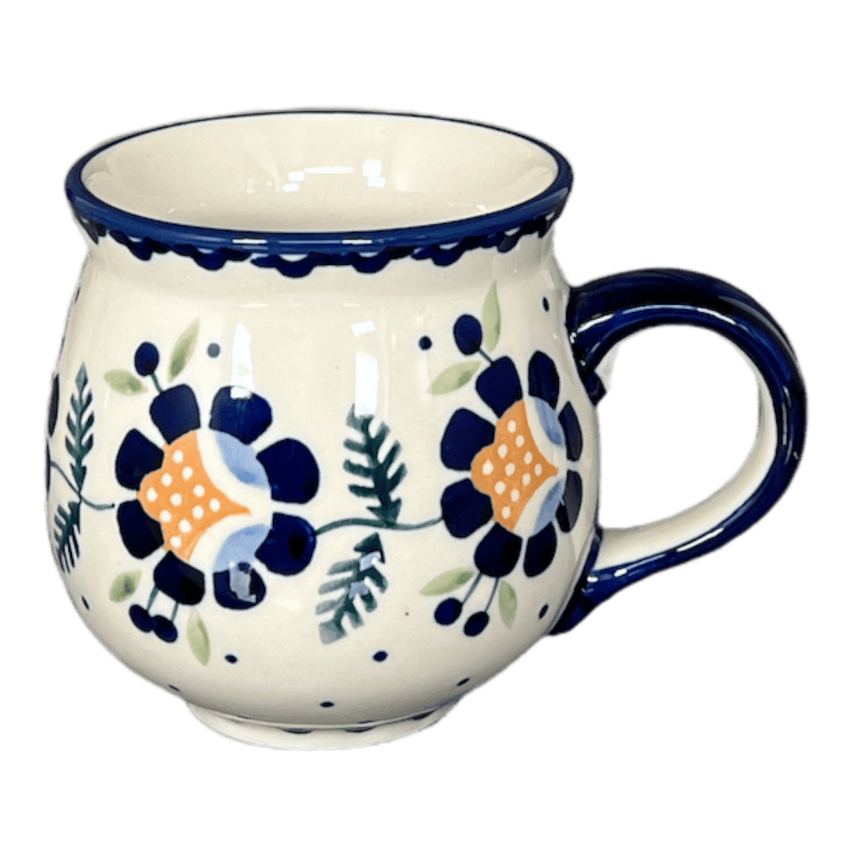 Mug, Belly Mug, 10 oz Medium in "Cornflower" by Manufaktura | K090T-RU
