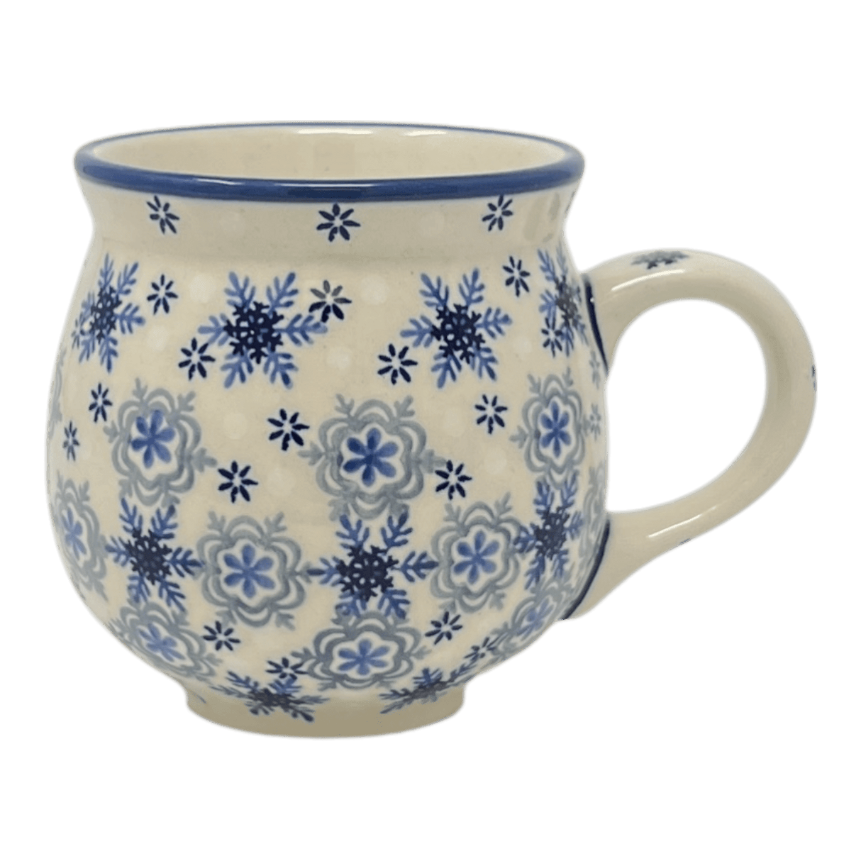Mug, Belly Mug, 10 oz Medium in "Polish Blizzard" by Manufaktura | K090U-PS12