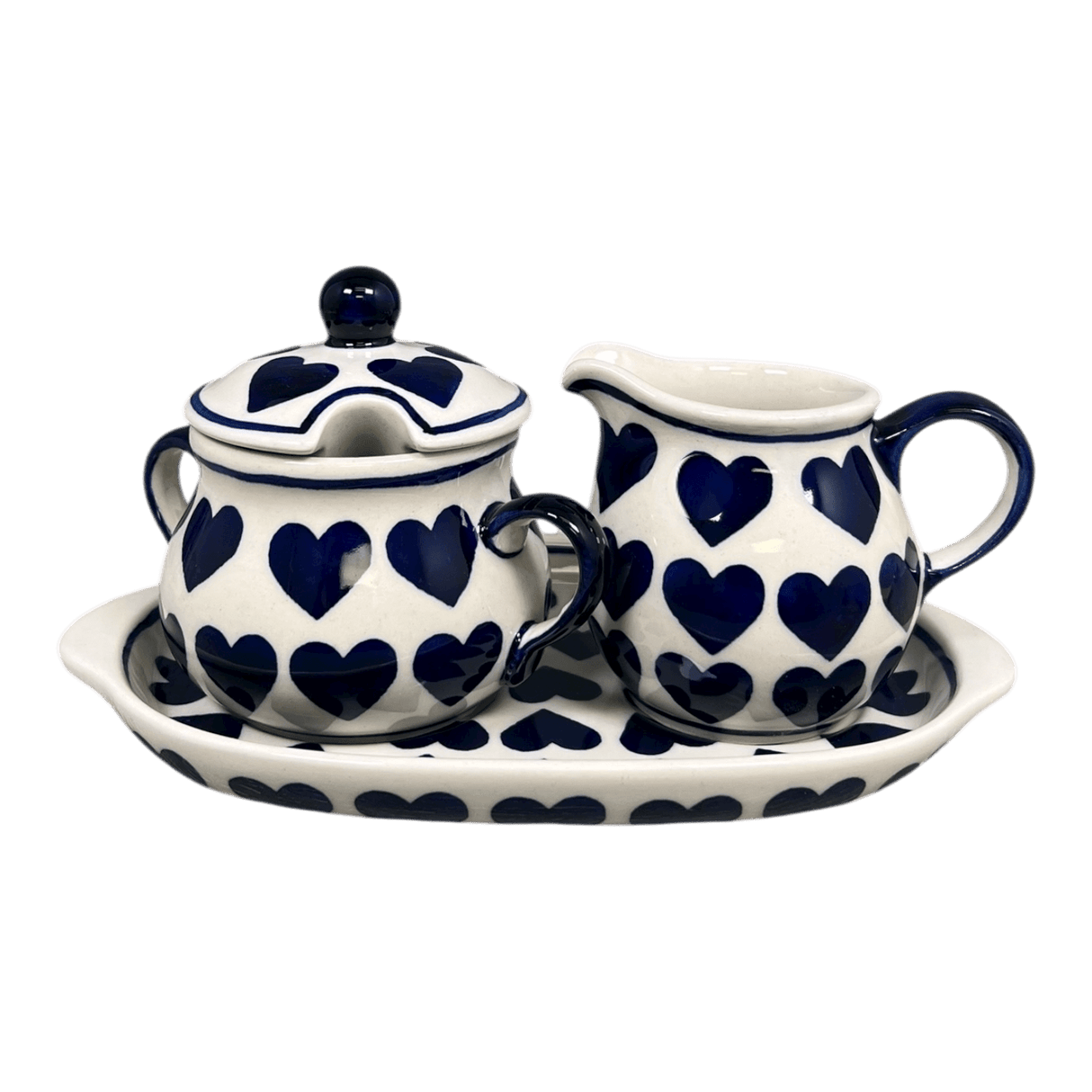 Cream & Sugar Set in "Whole Hearted" by Manufaktura | K091T-SEDU