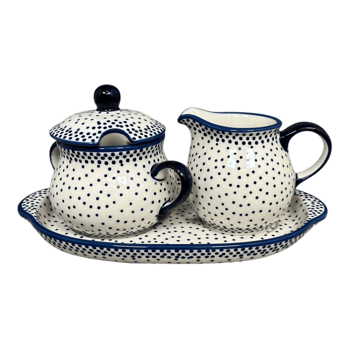 Cream & Sugar Set in "Misty Blue" by Manufaktura | K091U-61A