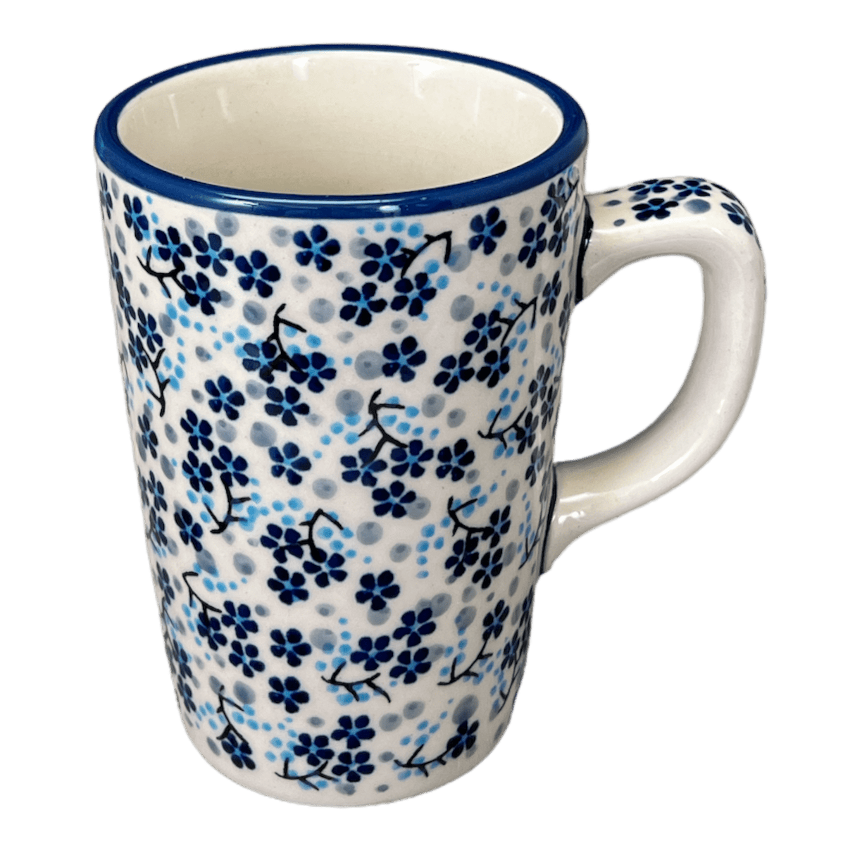 Mug, Pluton Mug, 12 oz in "Scattered Blues" by Manufaktura | K096S-AS45
