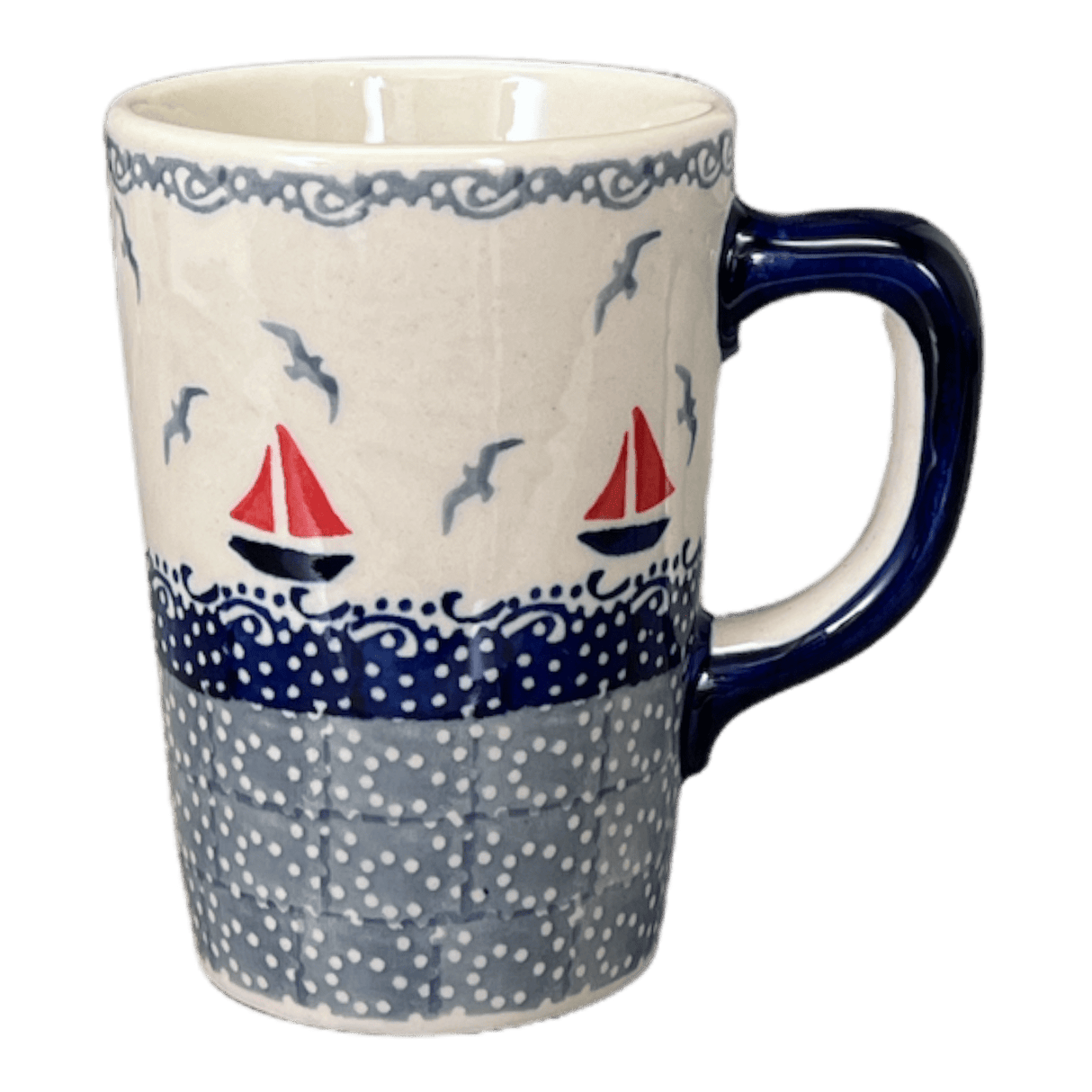 Mug, Pluton Mug, 12 oz in "Smooth Seas" by Manufaktura | K096T-DPML