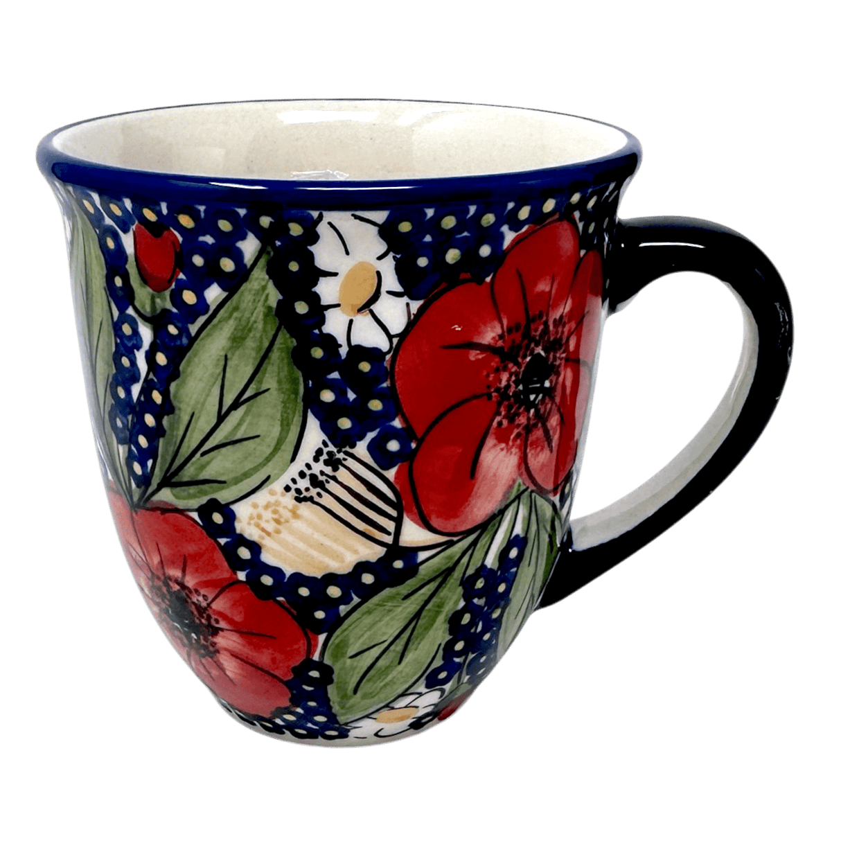 Mug, Mars Mug, 16 oz Large in "Poppies & Posies" by Manufaktura | K106S-IM02