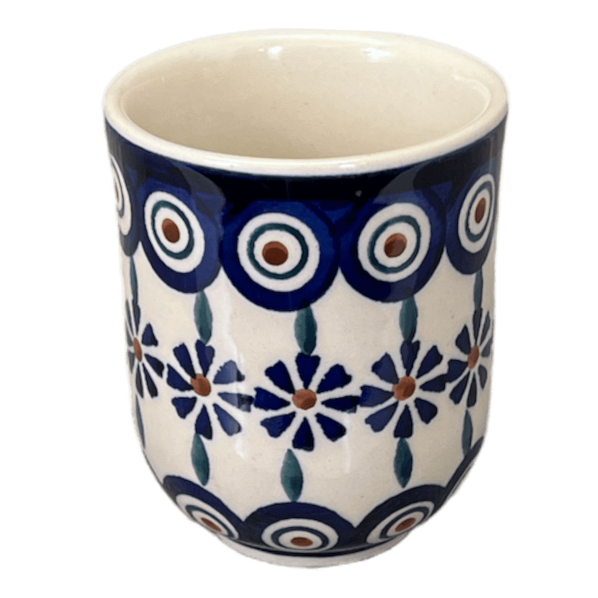 Drinkware, Wine Cup, 6 oz in "Floral Peacock" by Manufaktura | K111T-54KK