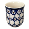 Polish Pottery 6 oz. Wine Cup (Floral Peacock) | K111T-54KK at PolishPotteryOutlet.com