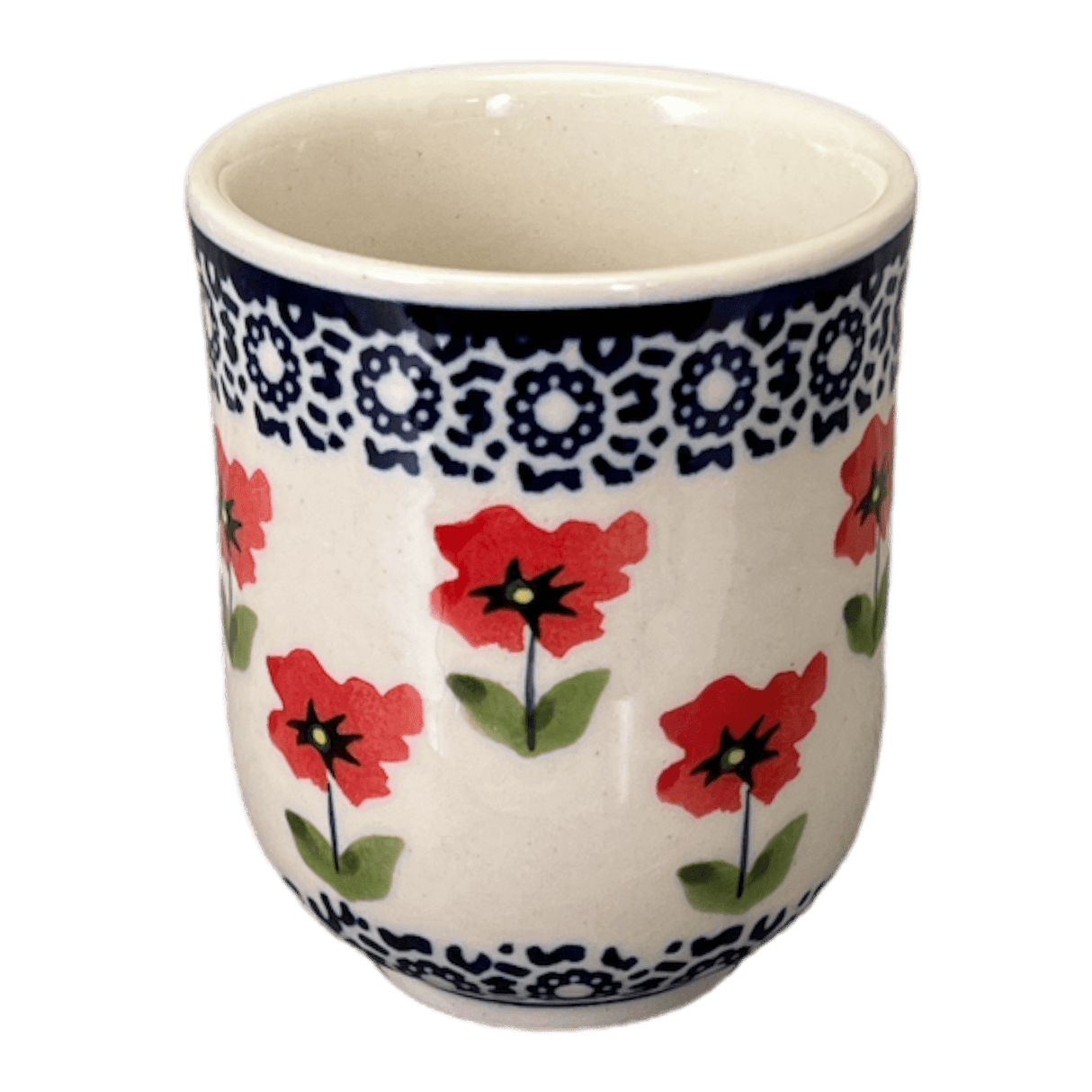 Drinkware, Wine Cup, 6 oz in "Poppy Garden" by Manufaktura | K111T-EJ01