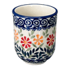 Polish Pottery 6 oz. Wine Cup (Flower Power) | K111T-JS14 at PolishPotteryOutlet.com