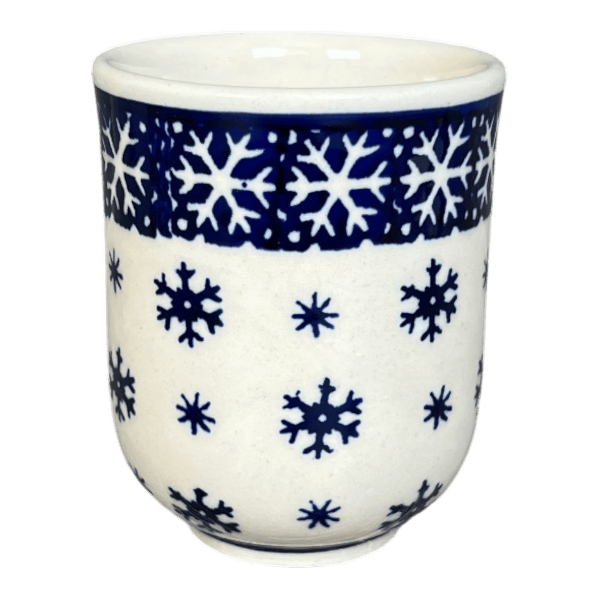 Drinkware, Wine Cup, 6 oz in "Snowflake Love" by Manufaktura | K111U-PS01