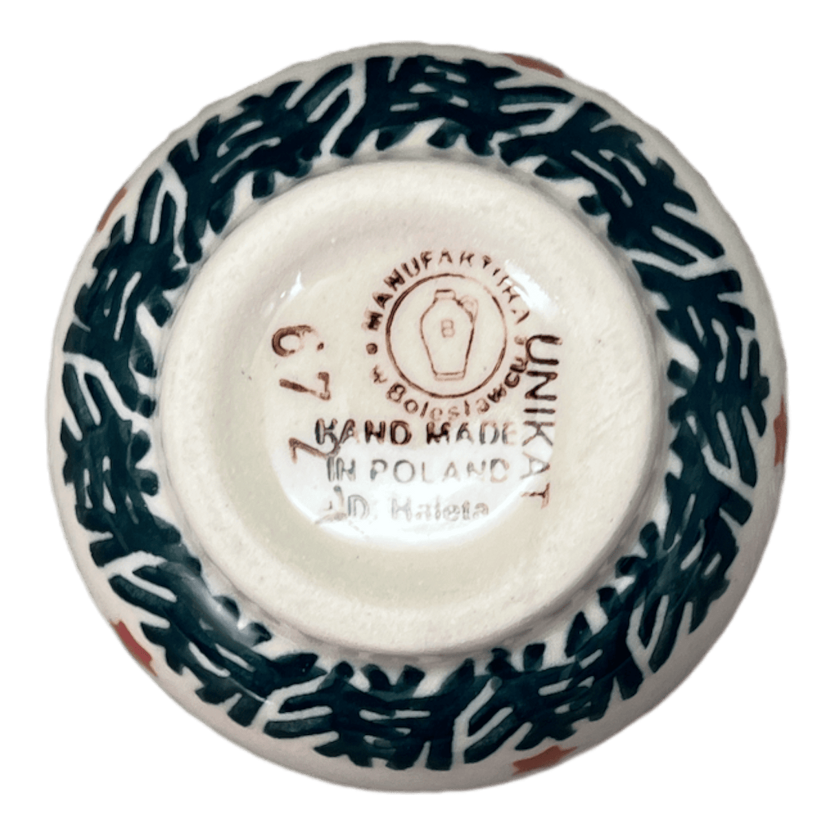 Drinkware, Wine Cup, 6 oz in "Evergreen Bells" by Manufaktura | K111U-PZDG