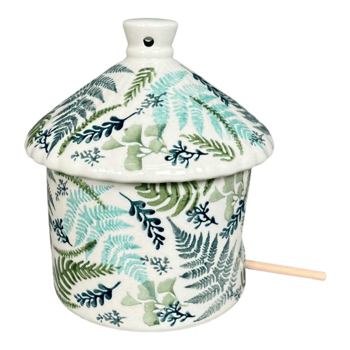 Bird House, 6.5" in "Scattered Ferns" by Manufaktura | K125S-GZ39