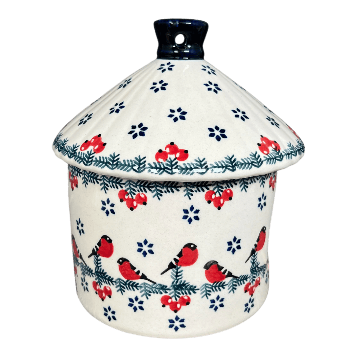 Bird House, 6.5" in "Red Bird" by Manufaktura | K125T-GILE