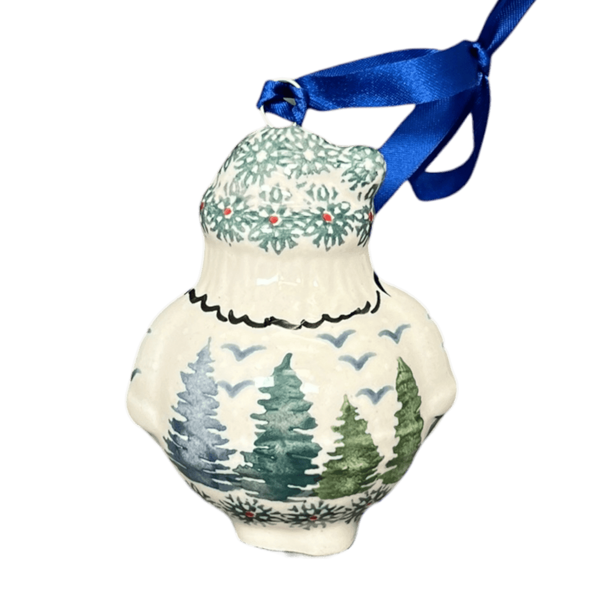 Ornament, Santa, 2.5" in "Pine Forest" by Manufaktura | K144S-PS29