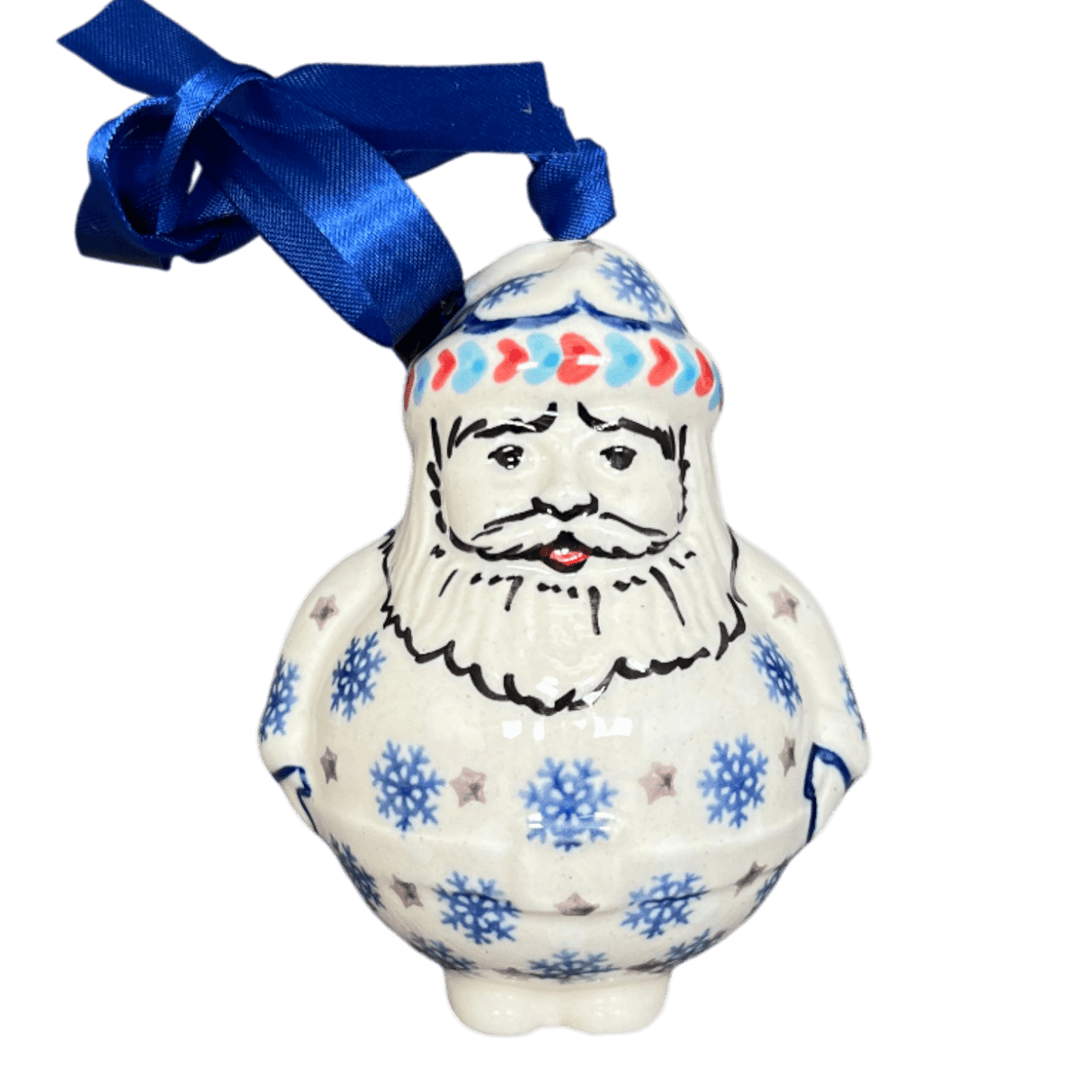Ornament, Santa, 2.5" in "Snowflake Love" by Manufaktura | K144U-PS01