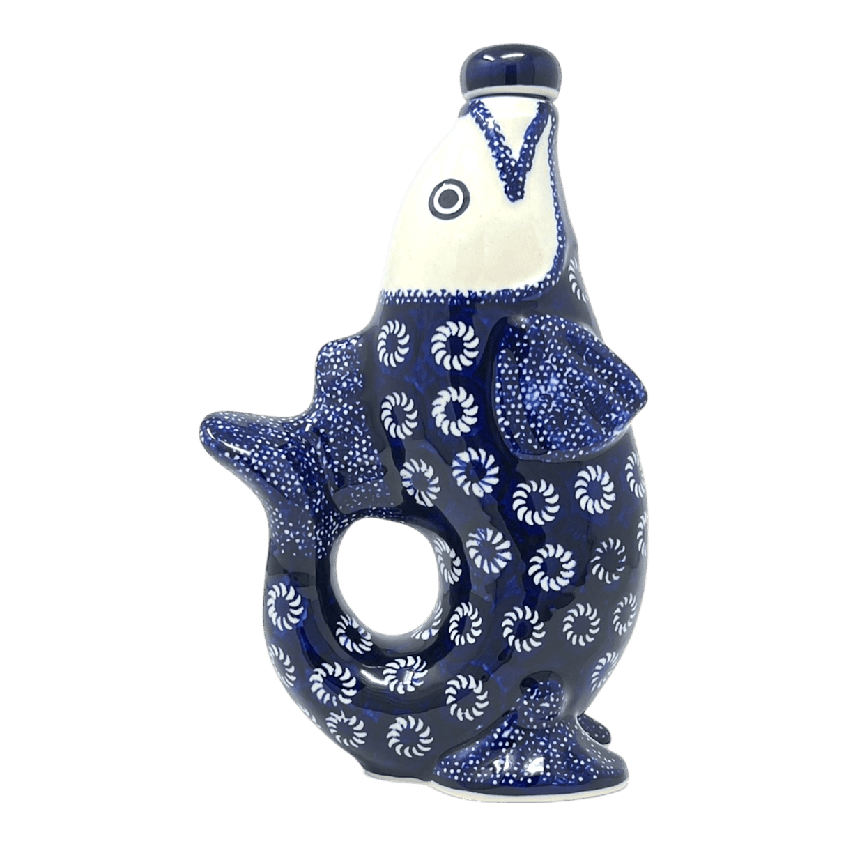 Carafe, Fish-Shaped 25 oz in "Plentiful Pinwheels" by Manufaktura | K149U-ZP02