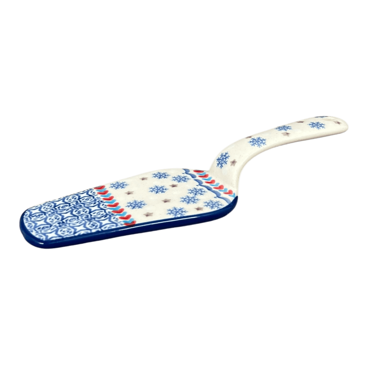 Slice Server, 2.5" x 7.5" in "Snowflake Love" by Manufaktura | L005U-PS01