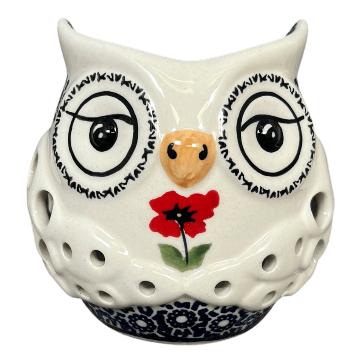 Luminary, Owl in "Poppy Garden" by Manufaktura | L010T-EJ01