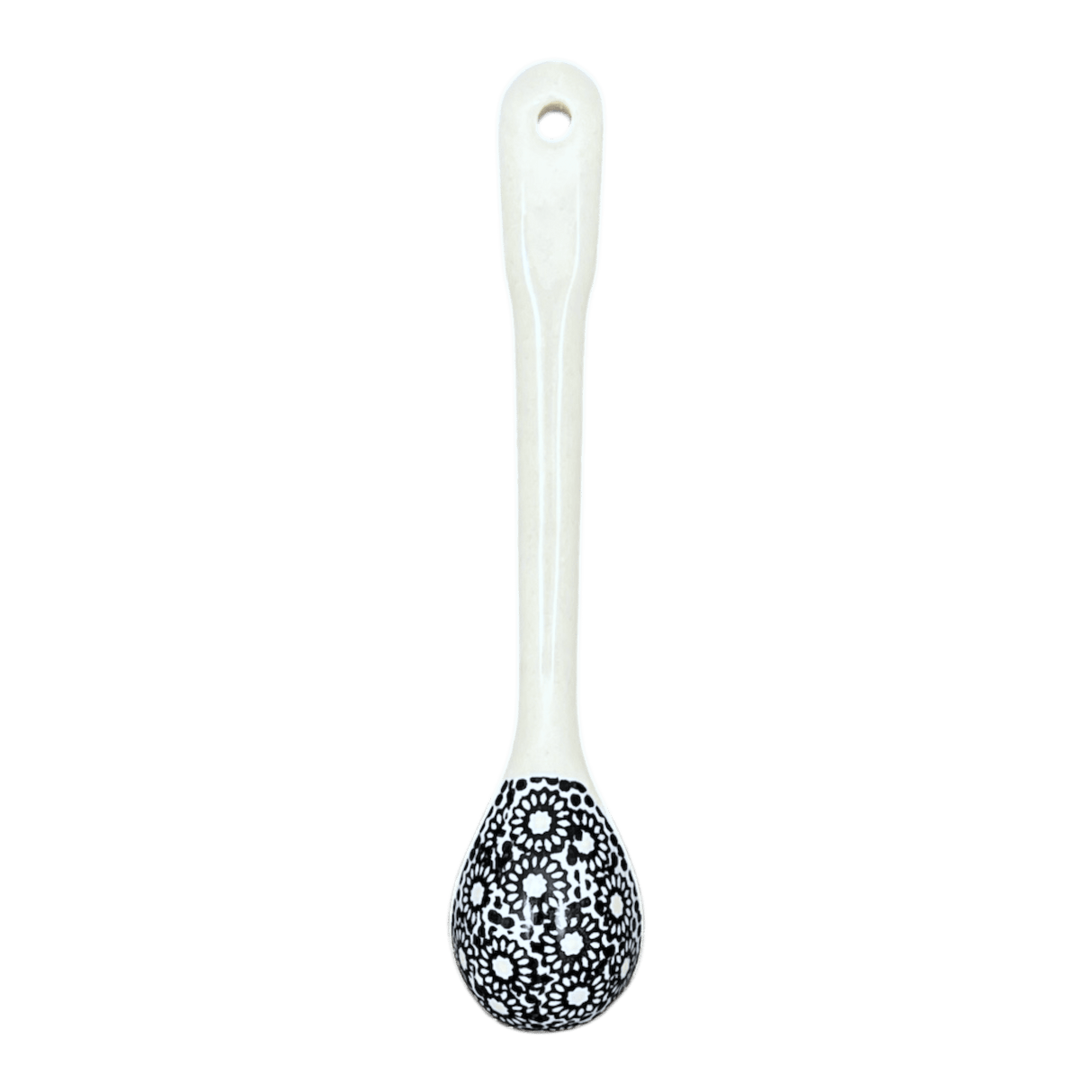 Spoon, Dipping Spoon, 6.5" in "Duet in Black & Grey" by Manufaktura | L014S-DPSC