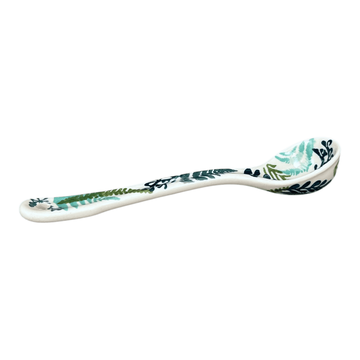 Spoon, Dipping Spoon, 6.5" in "Scattered Ferns" by Manufaktura | L014S-GZ39