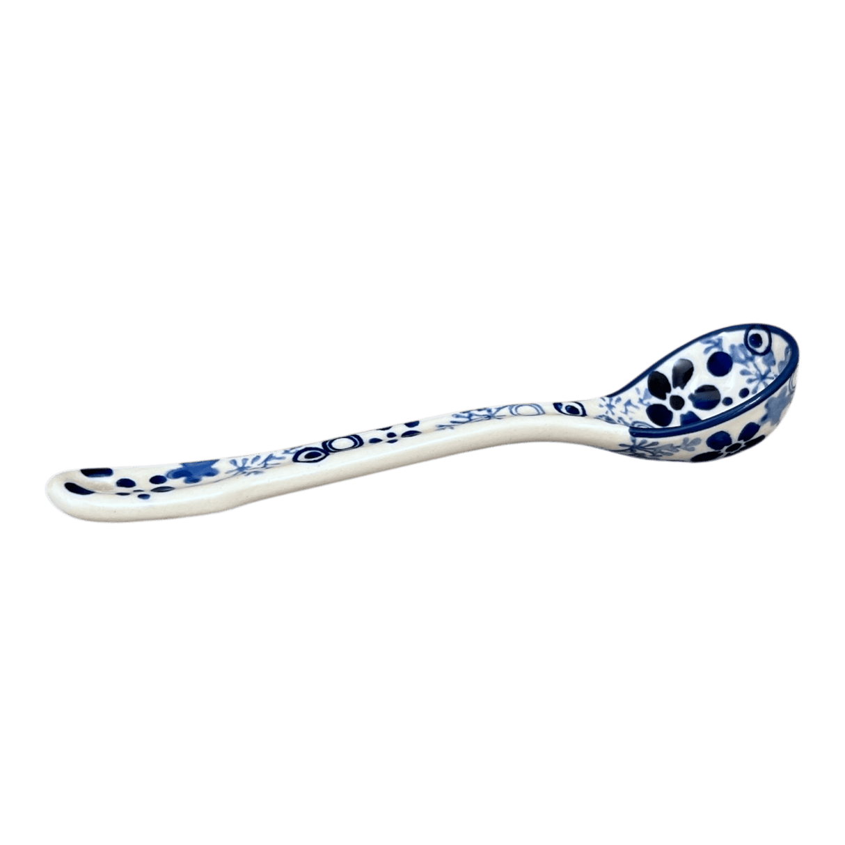 Spoon, Dipping Spoon, 6.5" in "Rambling Blues" by Manufaktura | L014S-GZ50