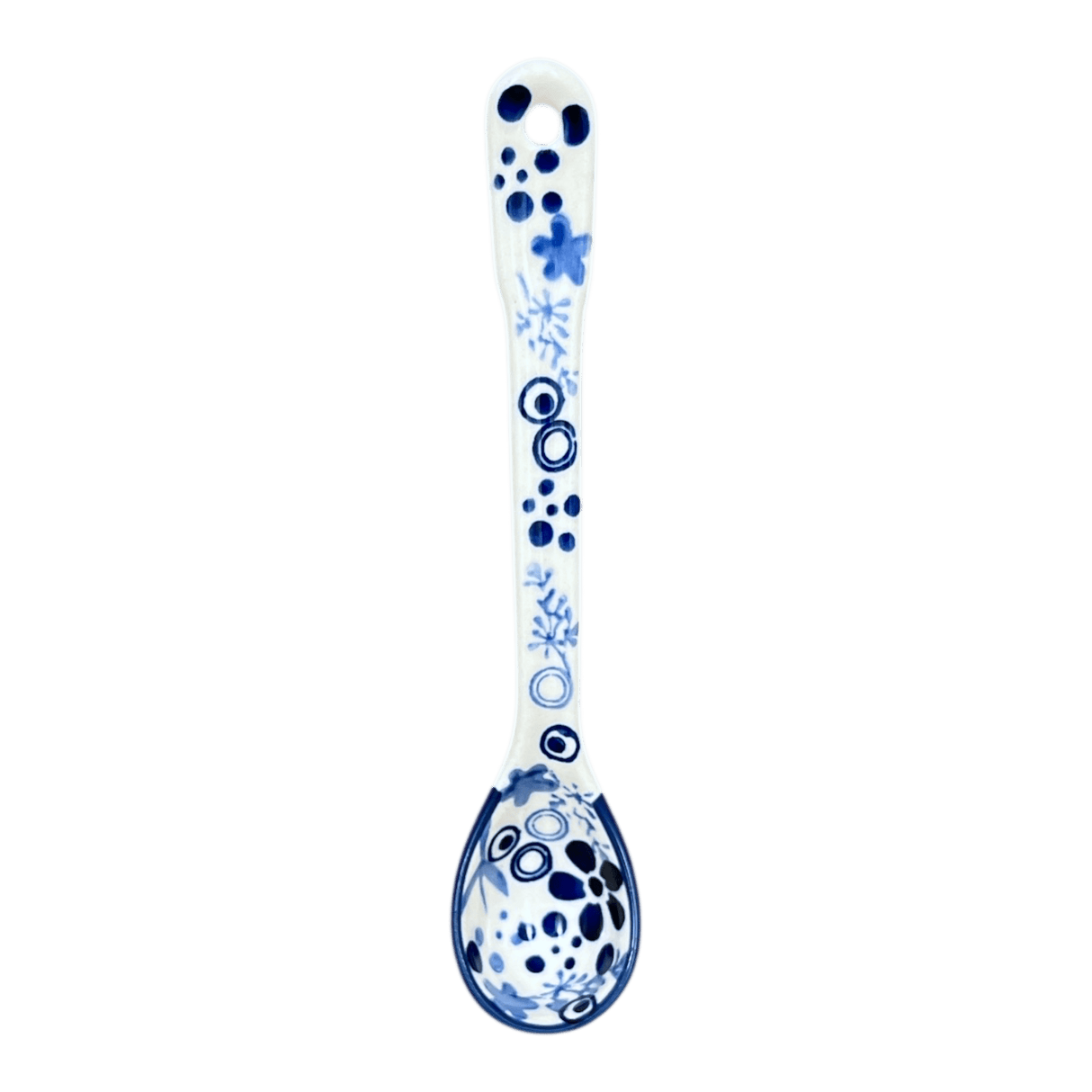 Spoon, Dipping Spoon, 6.5" in "Rambling Blues" by Manufaktura | L014S-GZ50