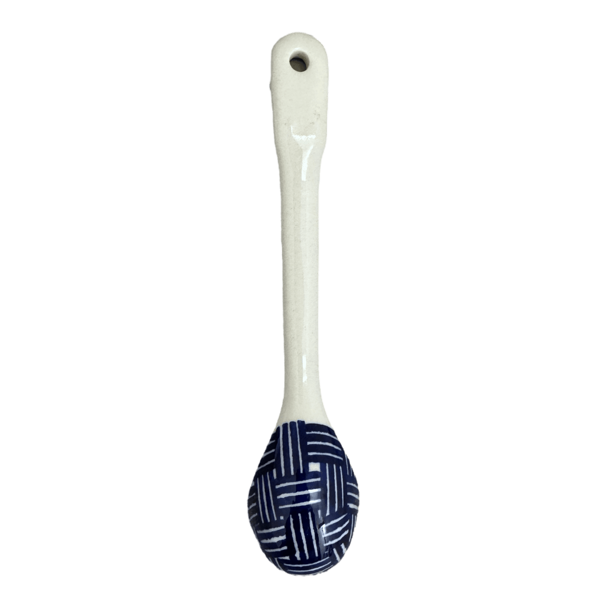 Spoon, Dipping Spoon, 6.5" in "Blue Basket Weave" by Manufaktura | L014U-32