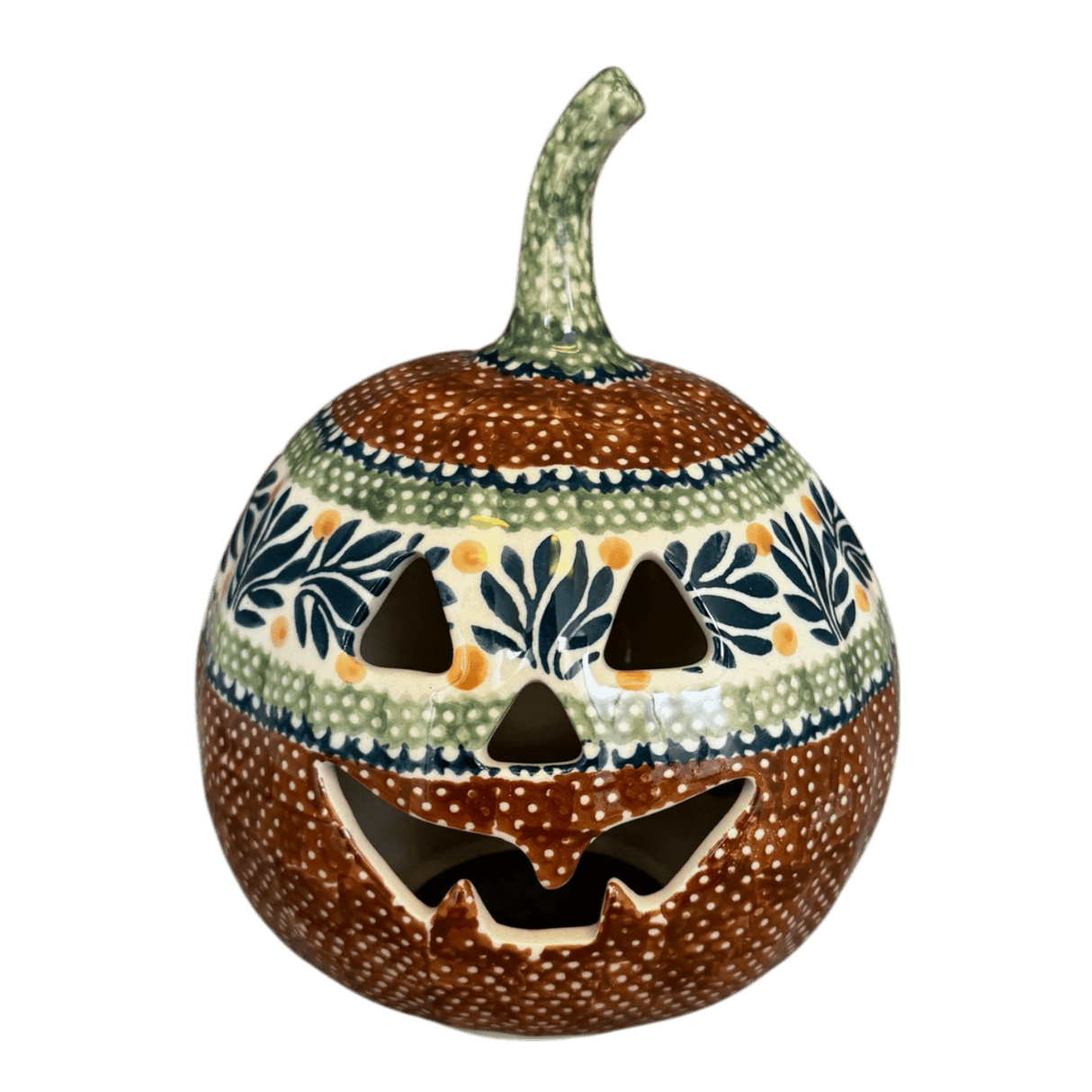 Luminary, Pumpkin, Small, 5.5" in "Jungle Flora" by Manufaktura | L021T-DPZG