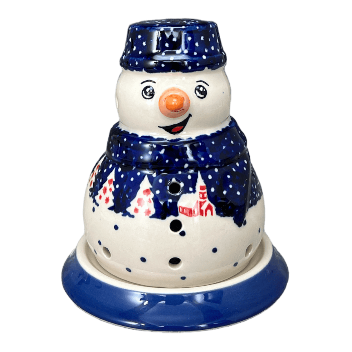Luminary, Snowman, 5" in "Christmas Chapel" by Manufaktura | L026T-CHDK