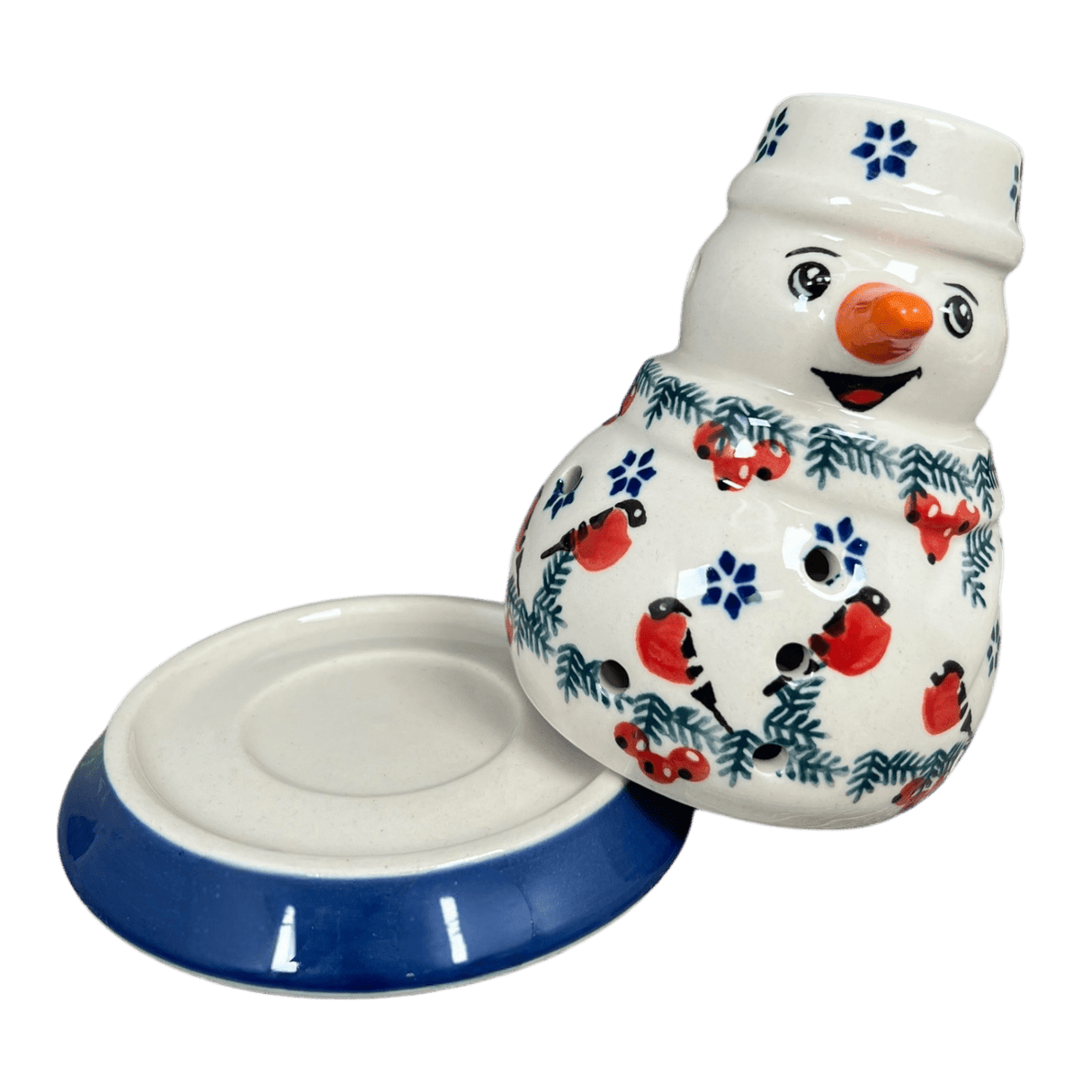 Luminary, Snowman, 5" in "Red Bird" by Manufaktura | L026T-GILE