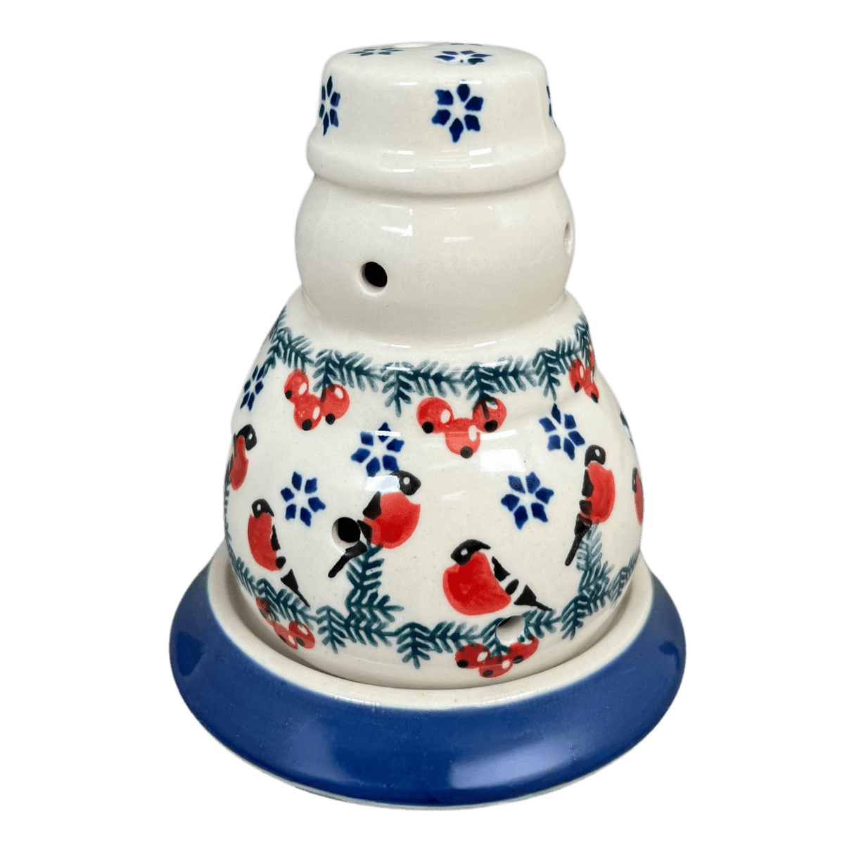 Luminary, Snowman, 5" in "Red Bird" by Manufaktura | L026T-GILE