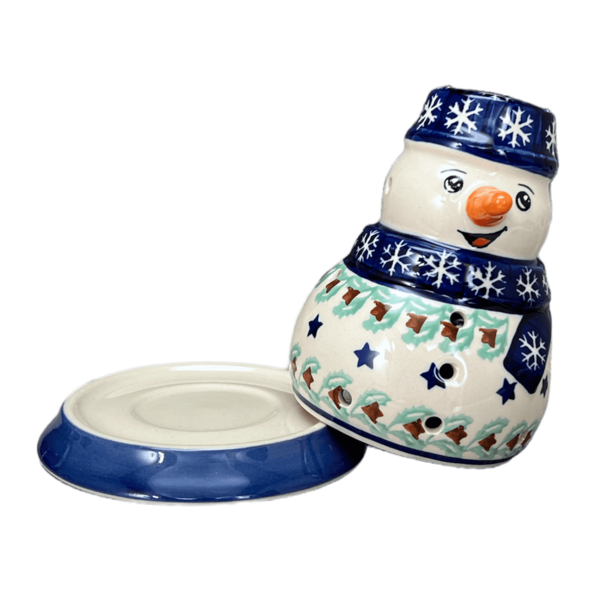 Luminary, Snowman, 5" in "Starry Wreath" by Manufaktura | L026T-PZG