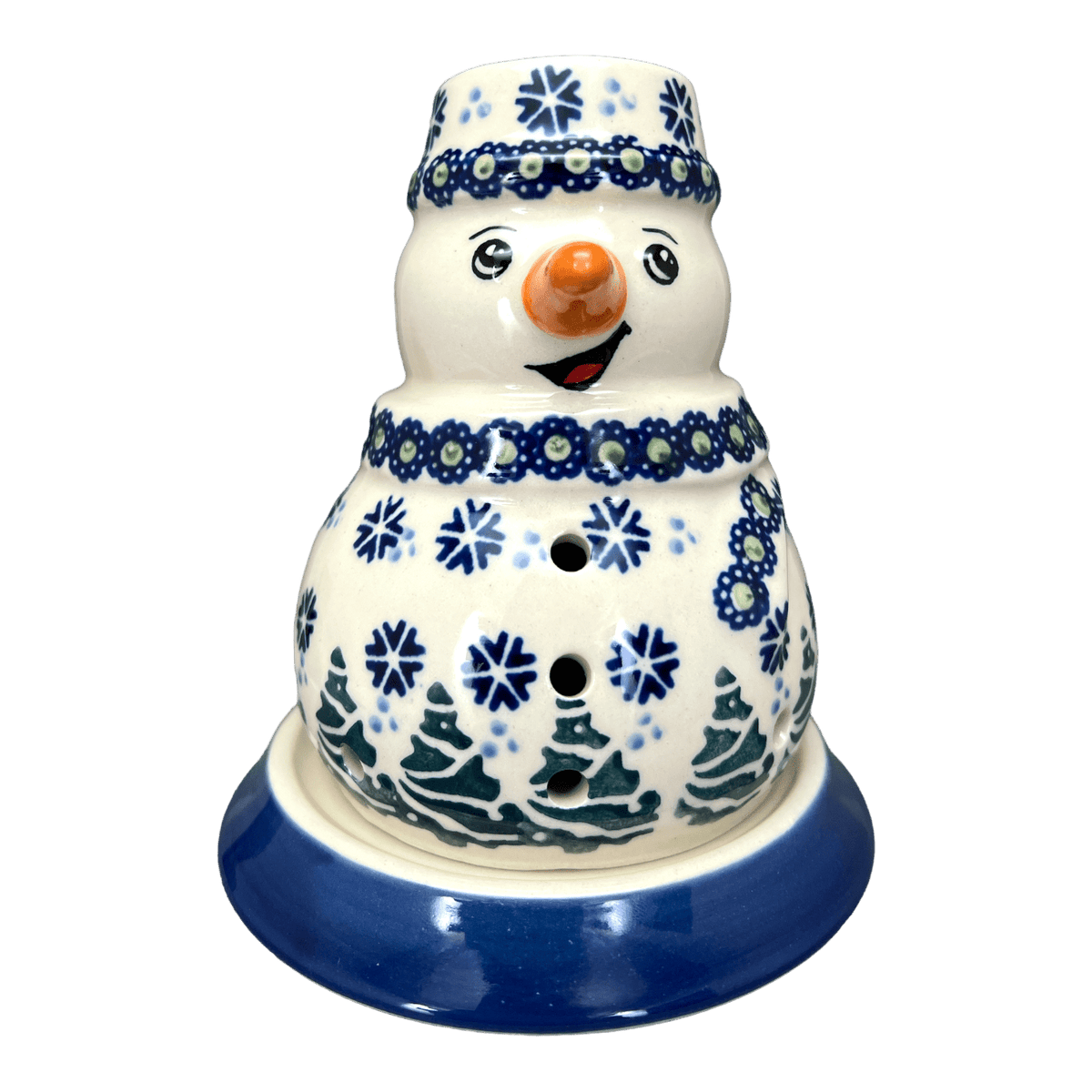 Luminary, Snowman, 5" in "Snowy Pines" by Manufaktura | L026T-U22