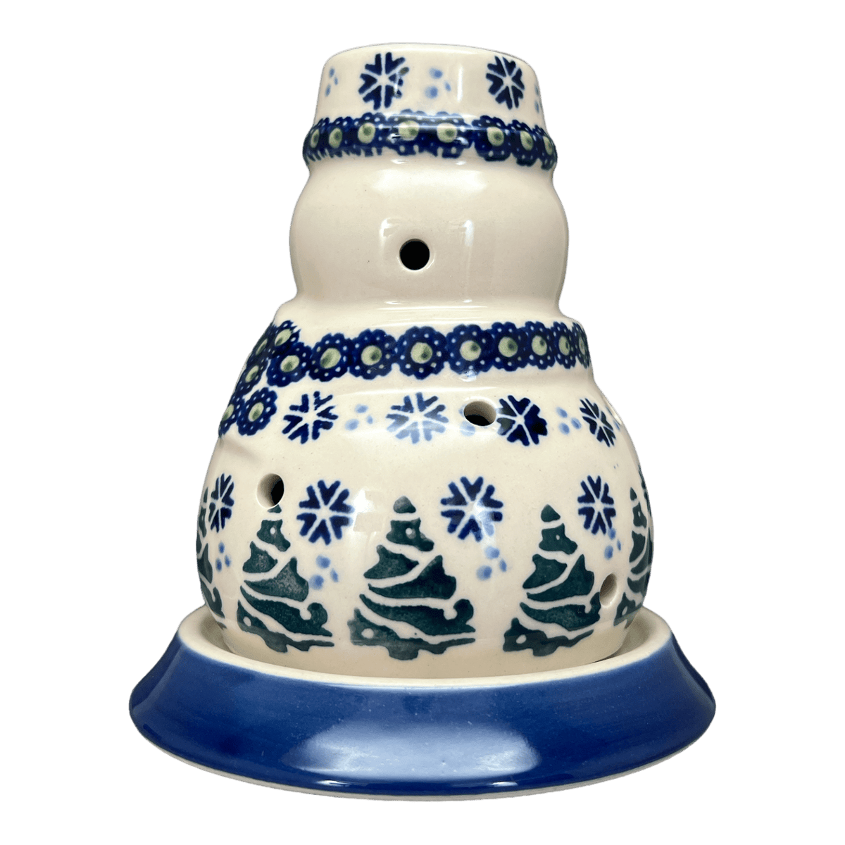 Luminary, Snowman, 5" in "Snowy Pines" by Manufaktura | L026T-U22