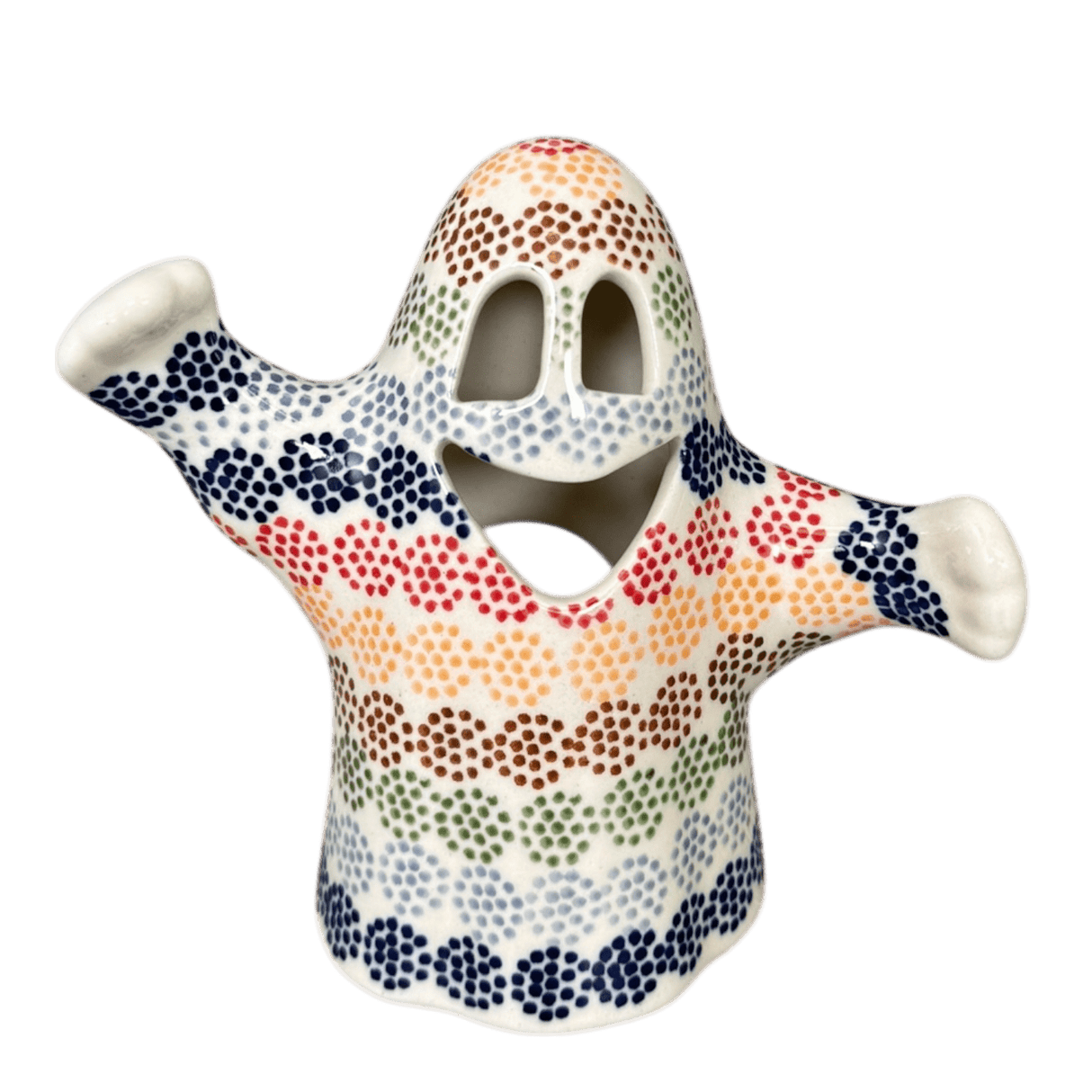 Luminary, Ghost, 5.25" in "Speckled Rainbow" by Manufaktura | L039M-AS37