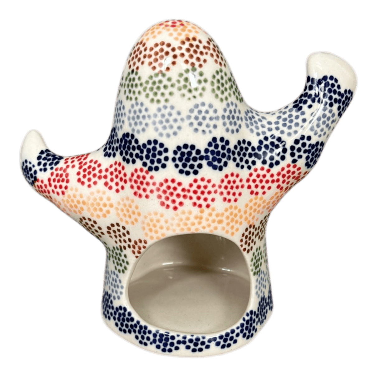 Luminary, Ghost, 5.25" in "Speckled Rainbow" by Manufaktura | L039M-AS37