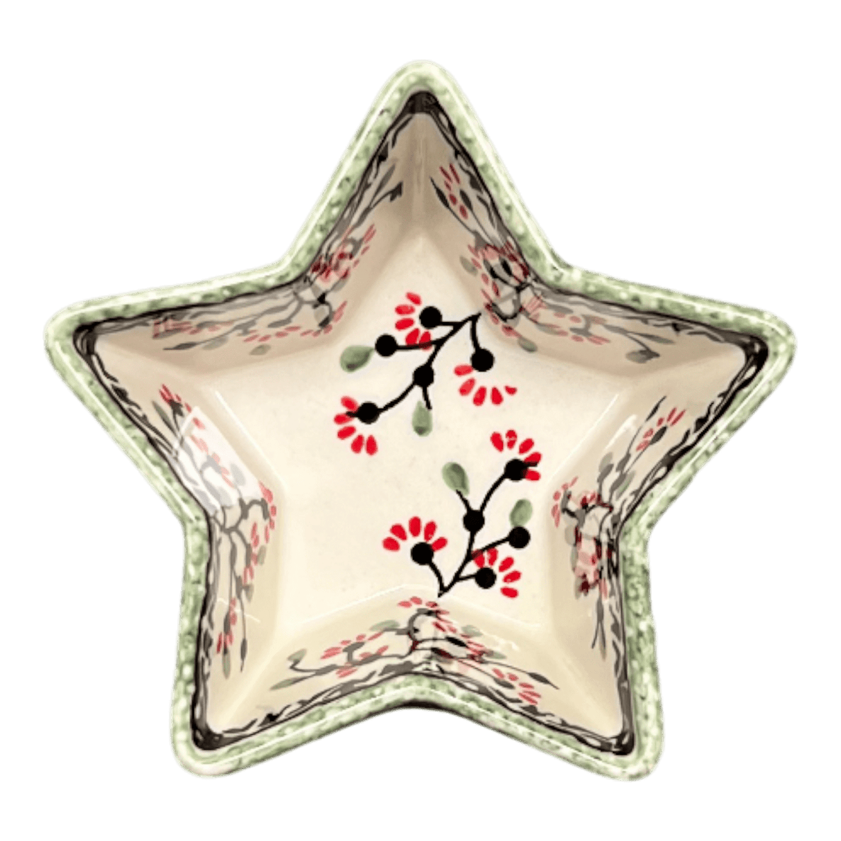 Bowl, Star-Shaped, Small, Manufaktura (M046) in "Cherry Blossoms" by Maufaktura | M046S-DPGJ