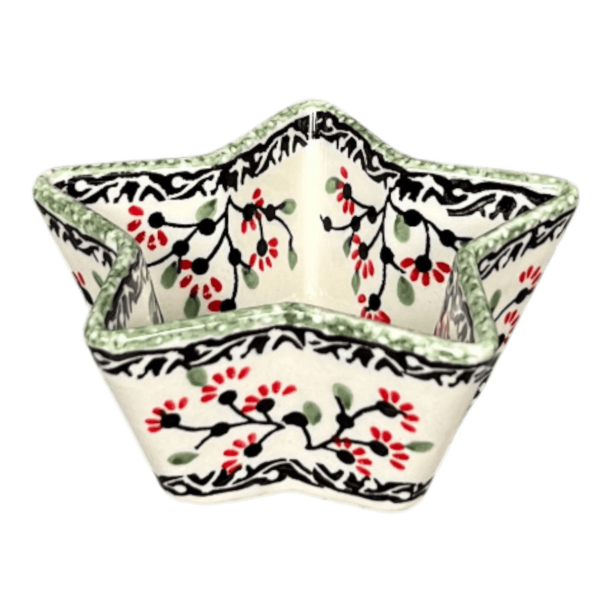 Bowl, Star-Shaped, Small, Manufaktura (M046) in "Cherry Blossoms" by Maufaktura | M046S-DPGJ