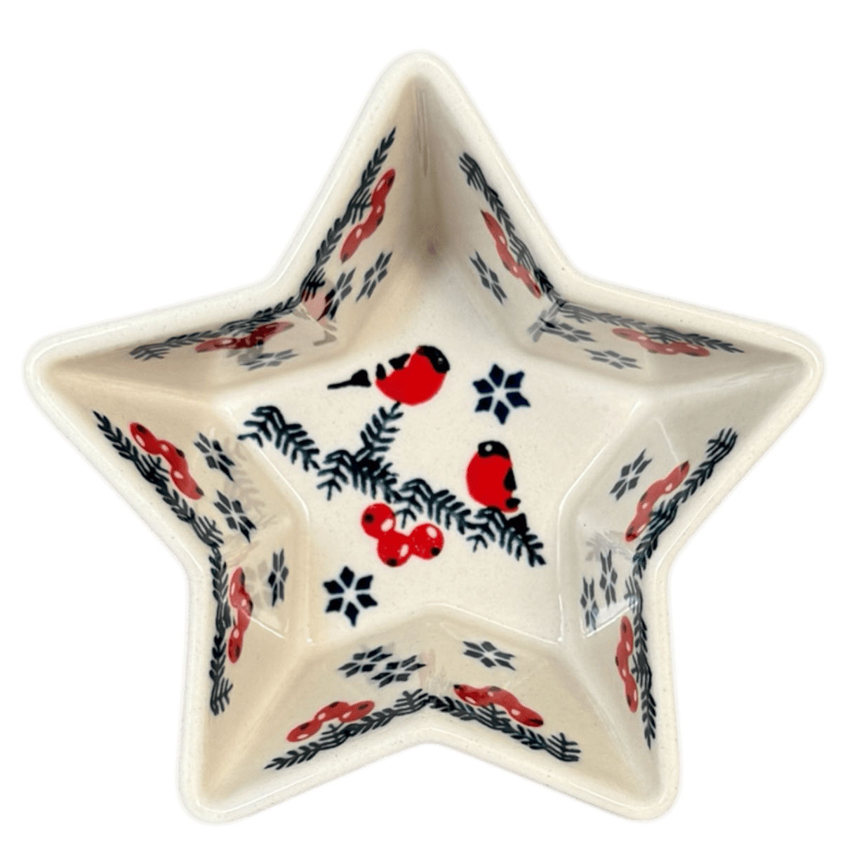 Bowl, Star-Shaped, Small, Manufaktura (M046) in "Red Bird" by Maufaktura | M046T-GILE