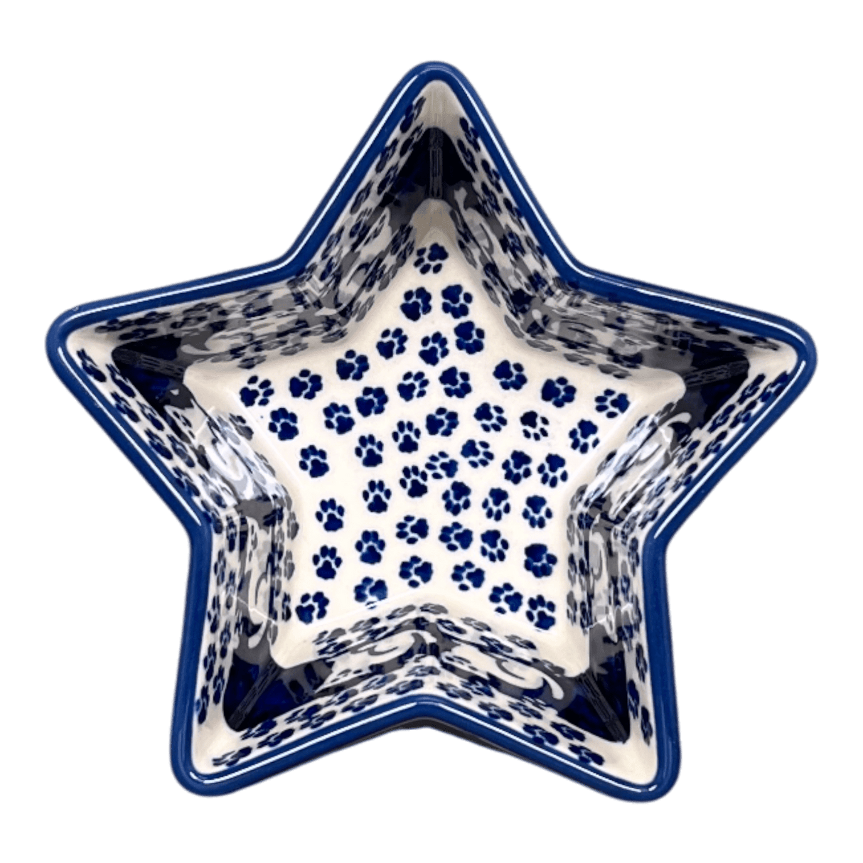 Bowl, Star-Shaped, Small, Manufaktura (M046) in "Kitty Cat Path" by Maufaktura | M046T-KOT6