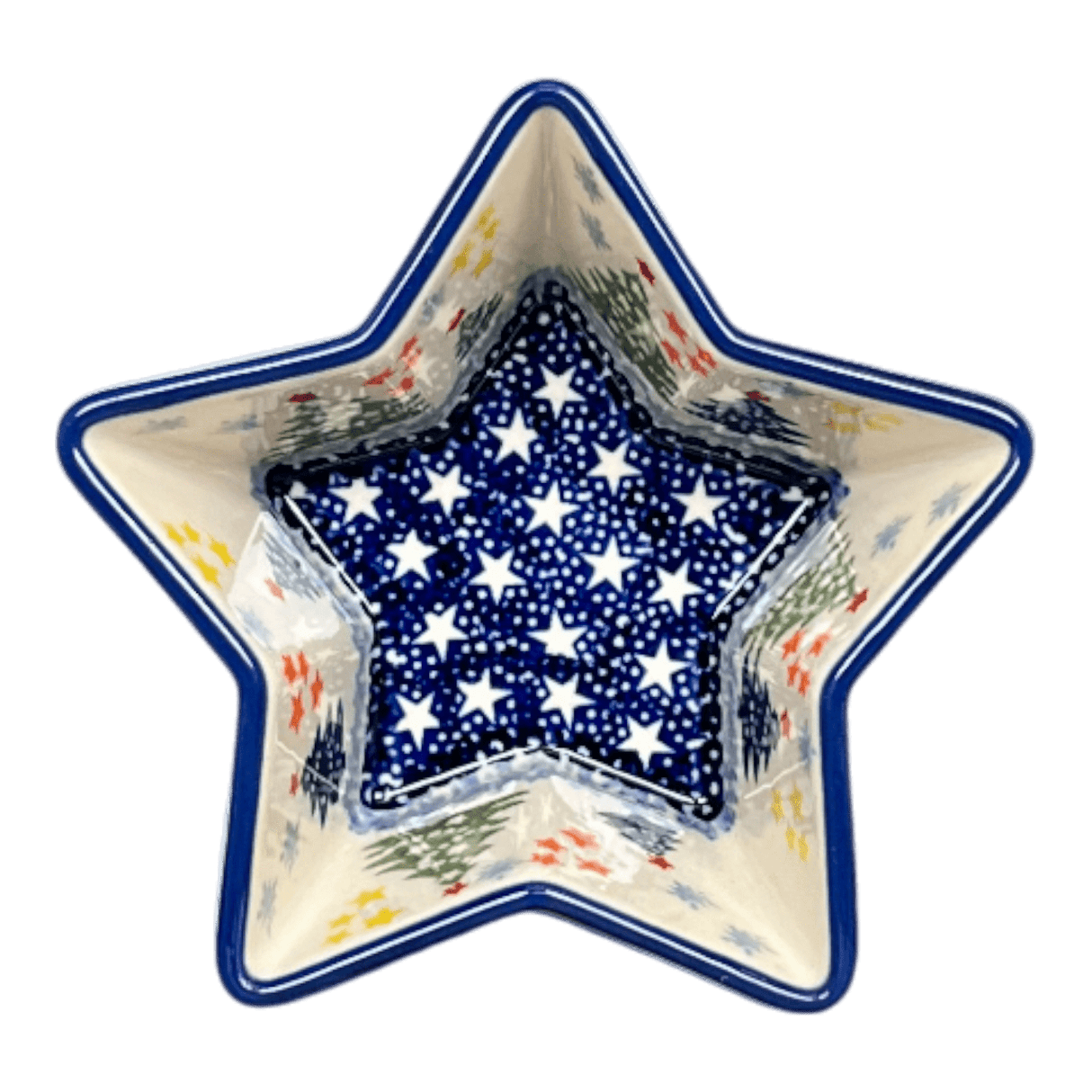 Bowl, Star-Shaped, Small, Manufaktura (M046) in "Festive Forest" by Maufaktura | M046U-INS6