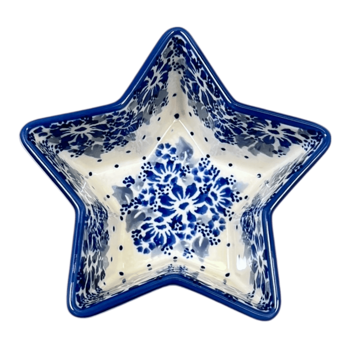 Bowl, Star-Shaped, Small, Manufaktura (M046) in "Winter Hibiscus" by Maufaktura | M046U-JZ42