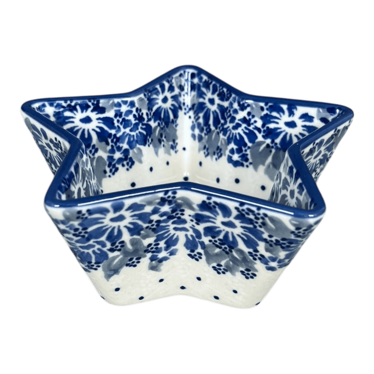 Bowl, Star-Shaped, Small, Manufaktura (M046) in "Winter Hibiscus" by Maufaktura | M046U-JZ42
