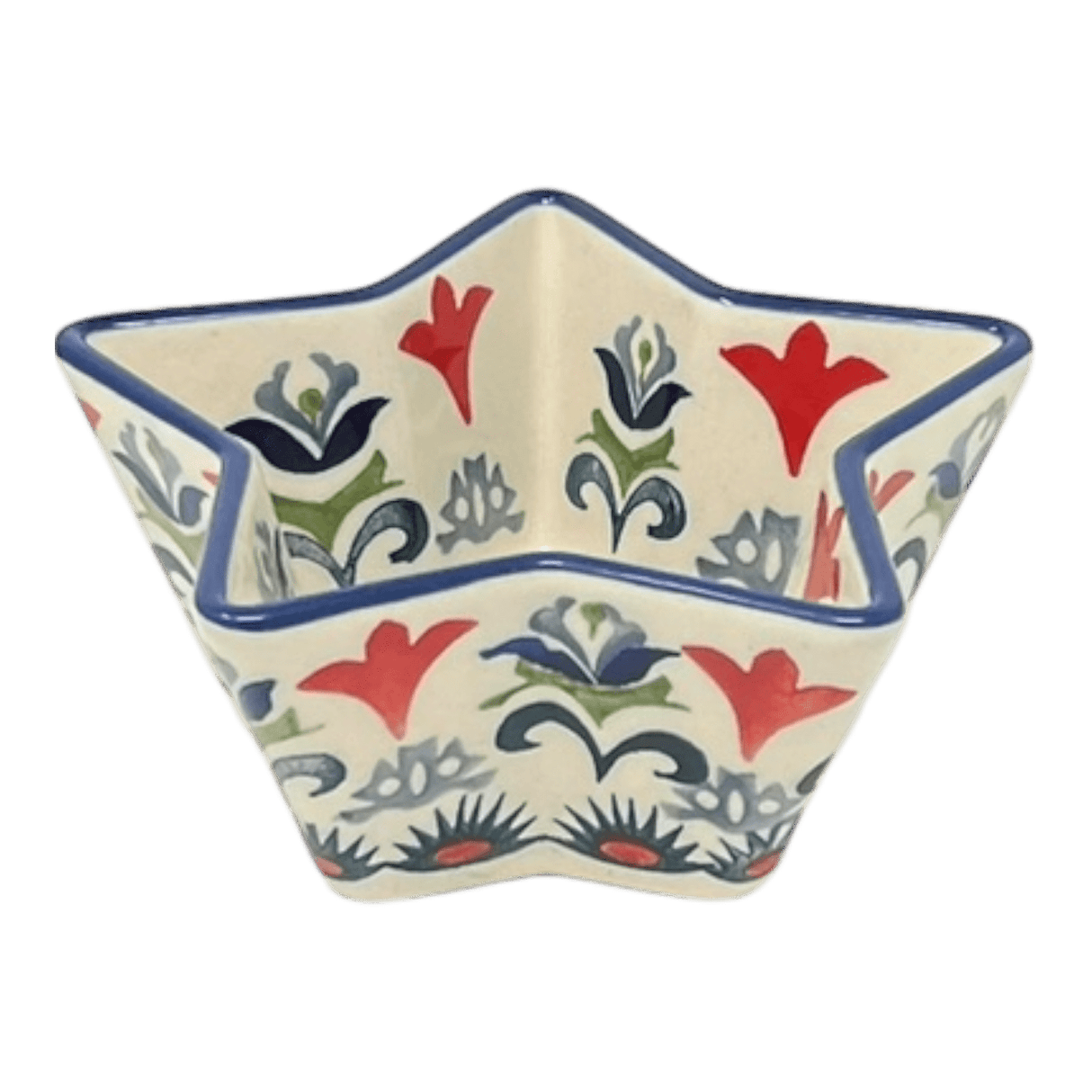 Bowl, Star-Shaped, Small, Manufaktura (M046) in "Scandinavian Scarlet" by Maufaktura | M046U-P295