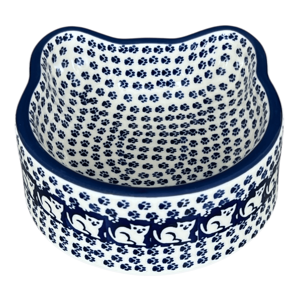 Bowl, Cat Bowl, 6.25" x 6" in "Kitty Cat Path" by Manufaktura | M047T-KOT6
