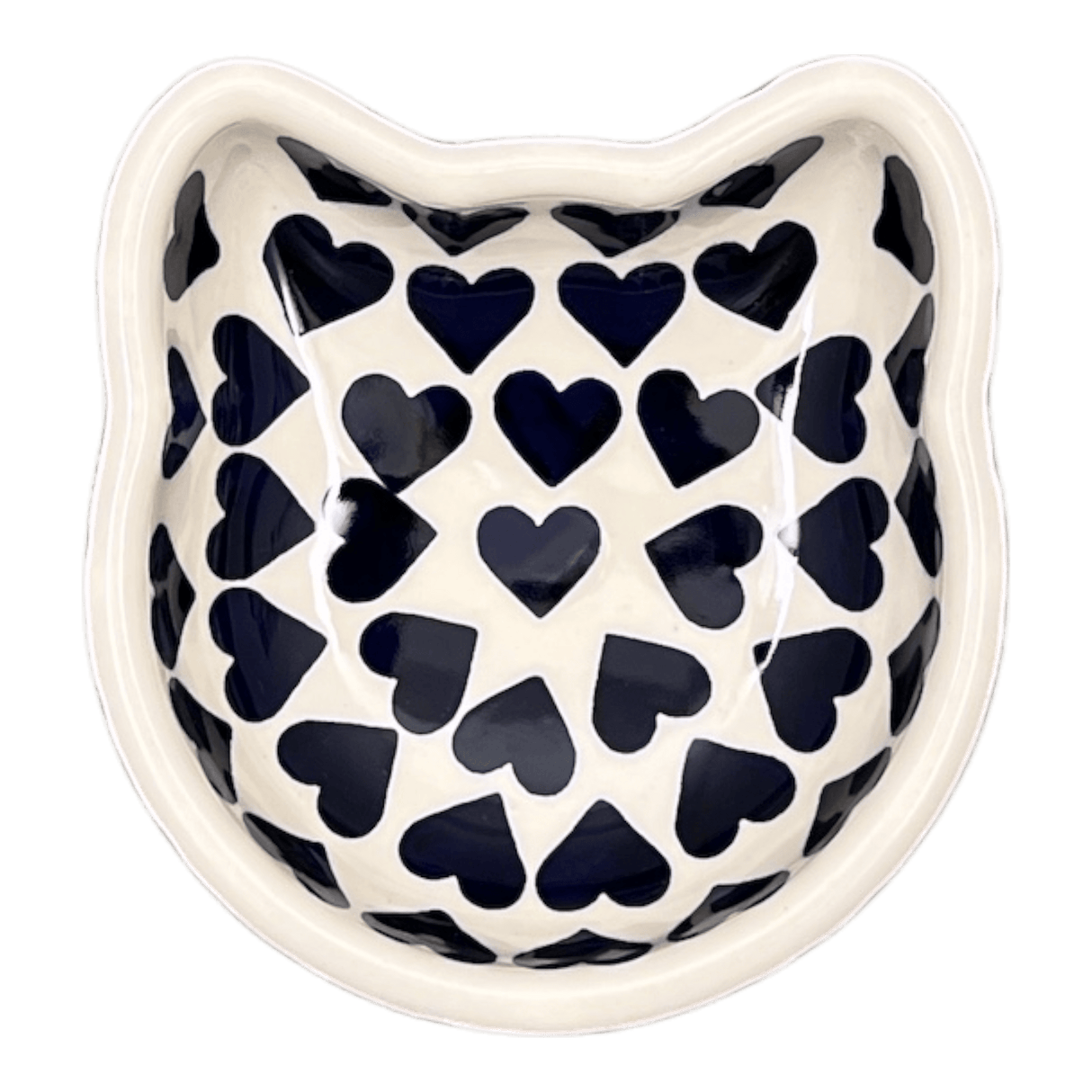 Bowl, Cat Bowl, 6.25" x 6" in "Whole Hearted" by Manufaktura | M047T-SEDU