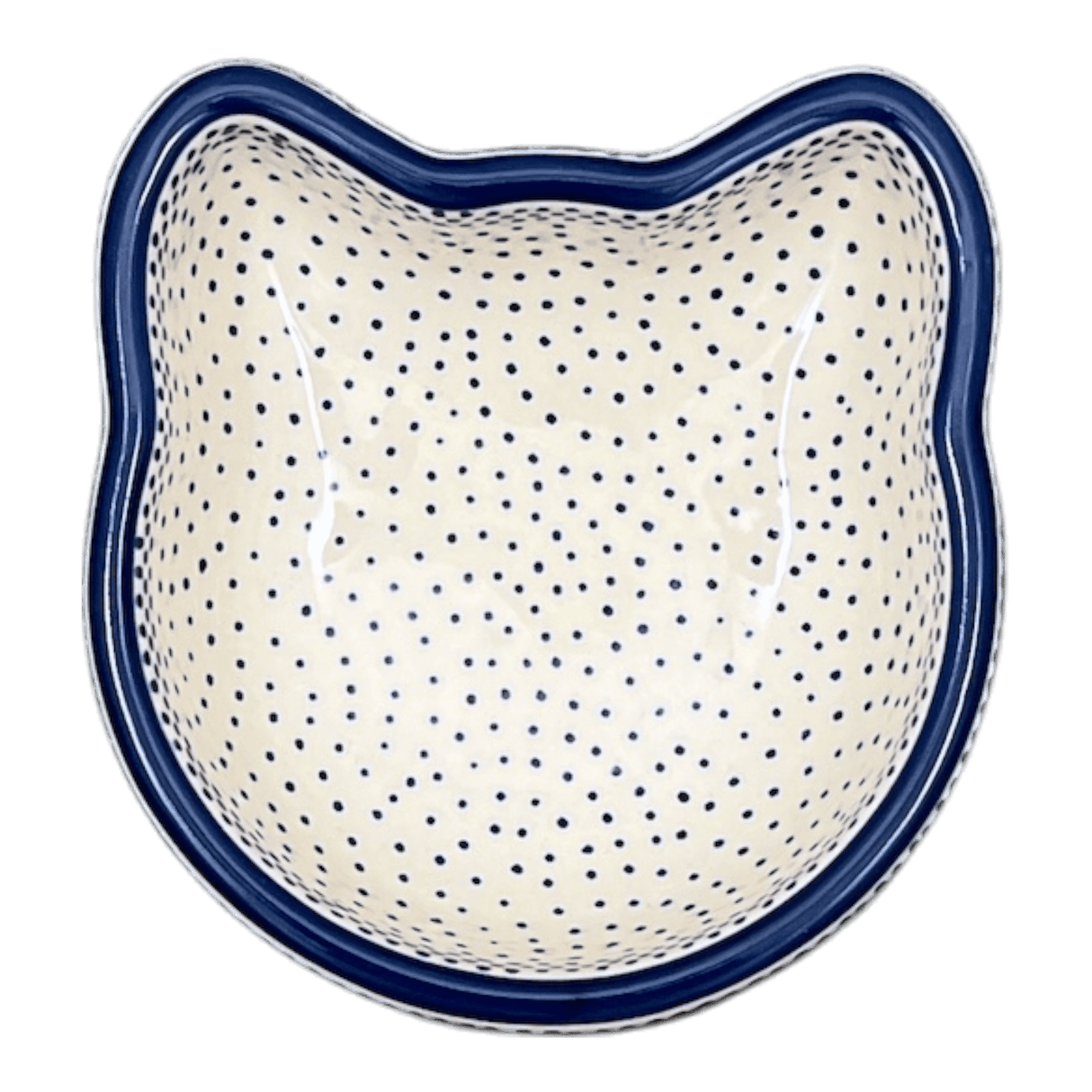 Bowl, Cat Bowl, 6.25" x 6" in "Misty Blue" by Manufaktura | M047U-61A