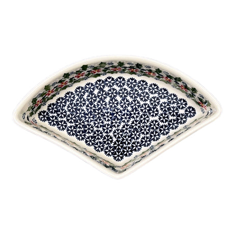 Bowl, Wedge-Shaped, 5" x 8.5" in "Holly In Bloom" by Manufaktura | M048T-IN13